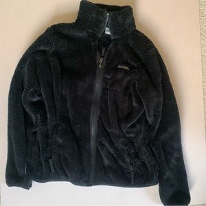 Columbia Sportswear Company Black Fuzzy Jacket in Size Medium